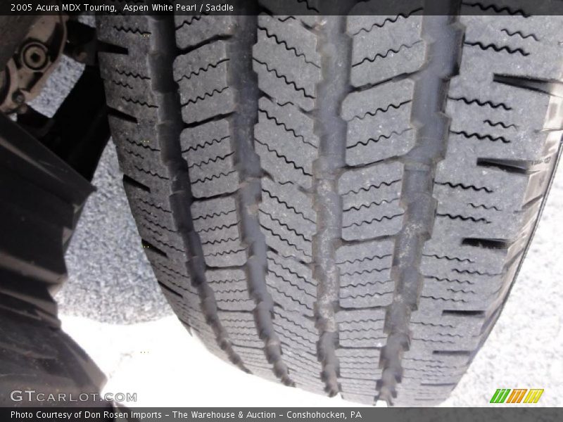 Aspen White Pearl / Saddle 2005 Acura MDX Touring
