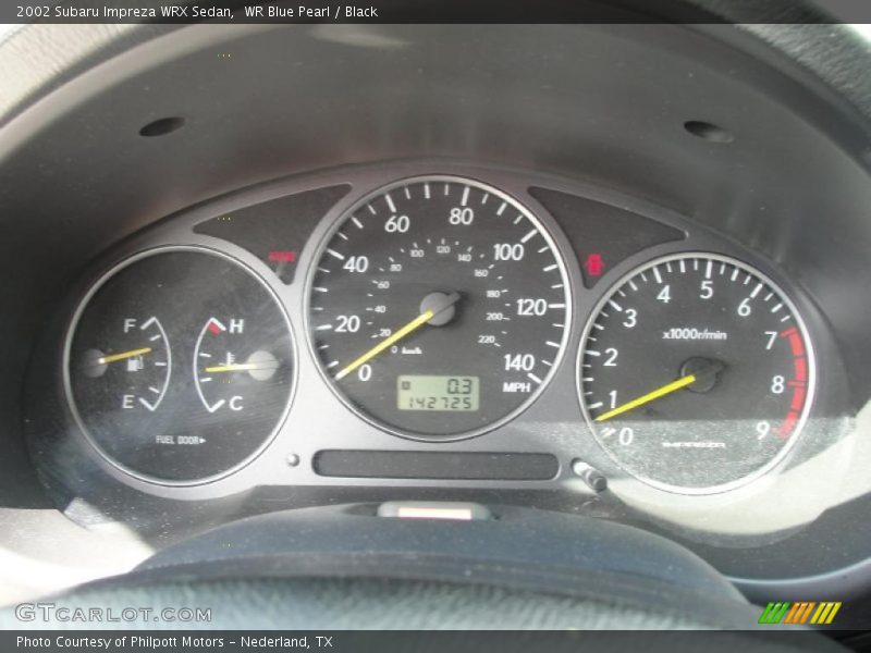  2002 Impreza WRX Sedan WRX Sedan Gauges
