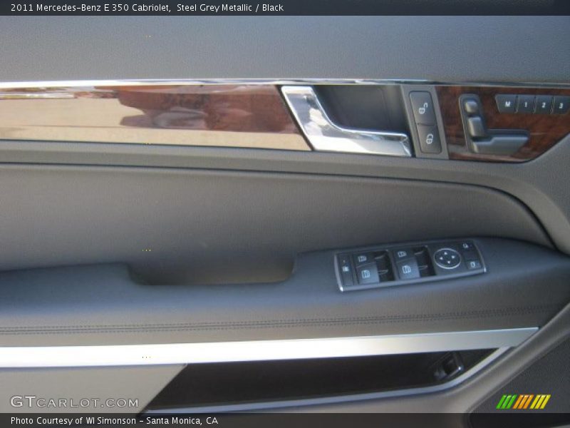 Steel Grey Metallic / Black 2011 Mercedes-Benz E 350 Cabriolet