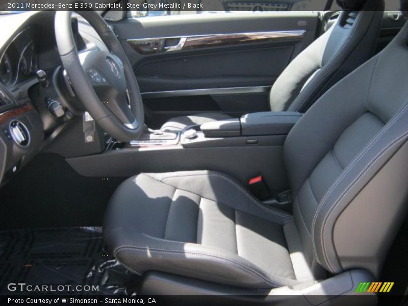 Steel Grey Metallic / Black 2011 Mercedes-Benz E 350 Cabriolet