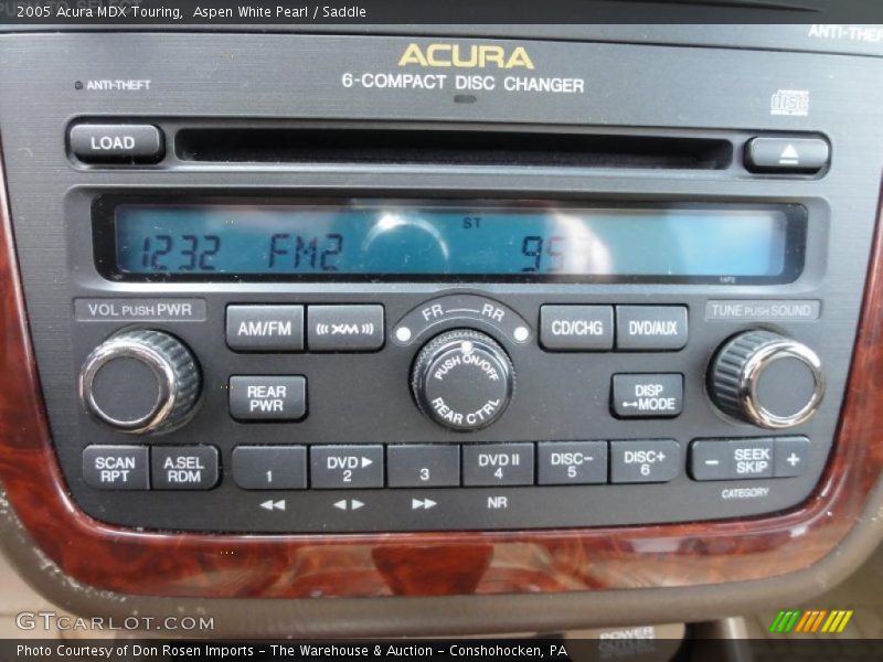 Aspen White Pearl / Saddle 2005 Acura MDX Touring