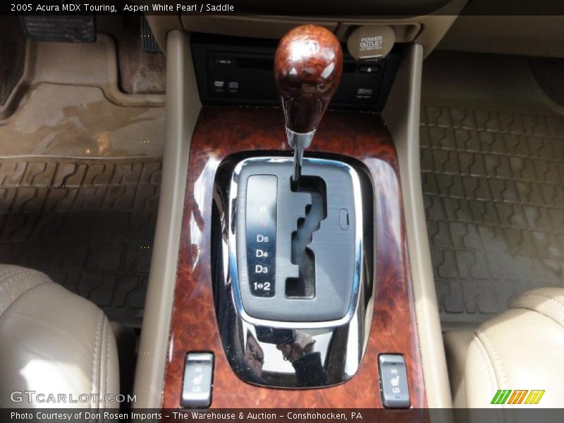 Aspen White Pearl / Saddle 2005 Acura MDX Touring