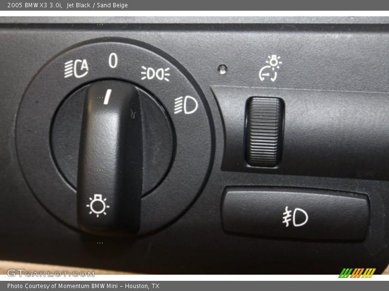 Jet Black / Sand Beige 2005 BMW X3 3.0i