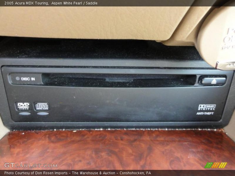 Aspen White Pearl / Saddle 2005 Acura MDX Touring