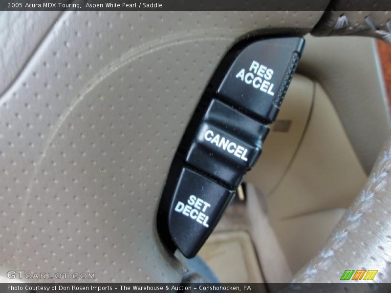 Aspen White Pearl / Saddle 2005 Acura MDX Touring