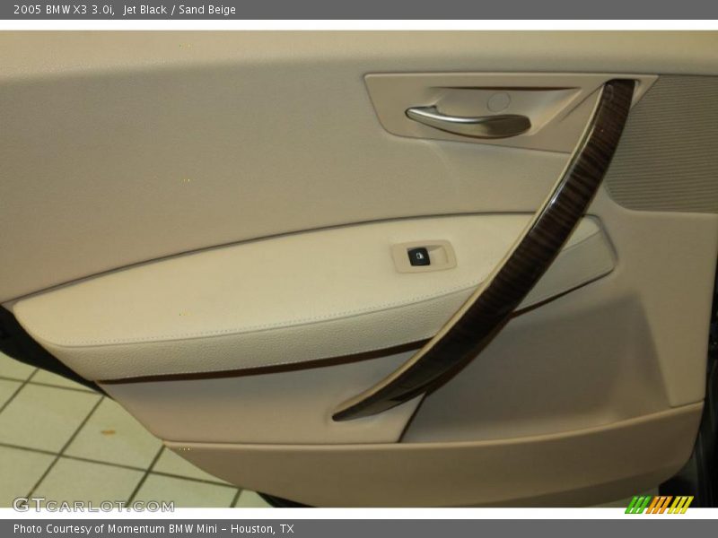 Jet Black / Sand Beige 2005 BMW X3 3.0i