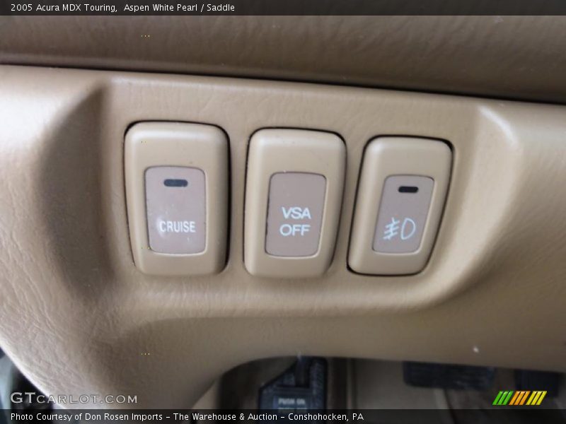Aspen White Pearl / Saddle 2005 Acura MDX Touring