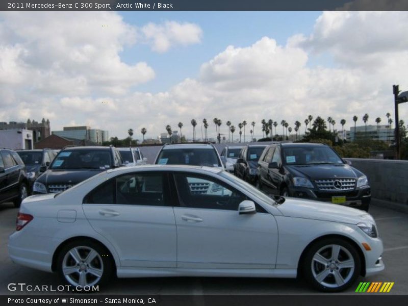 Arctic White / Black 2011 Mercedes-Benz C 300 Sport