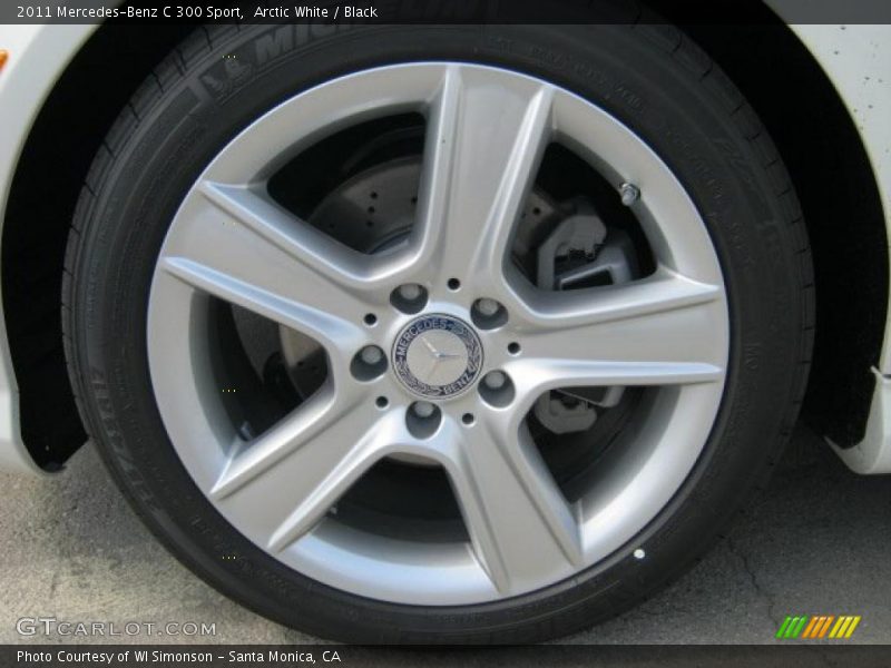 Arctic White / Black 2011 Mercedes-Benz C 300 Sport