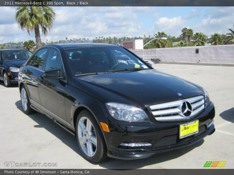 Black / Black 2011 Mercedes-Benz C 300 Sport
