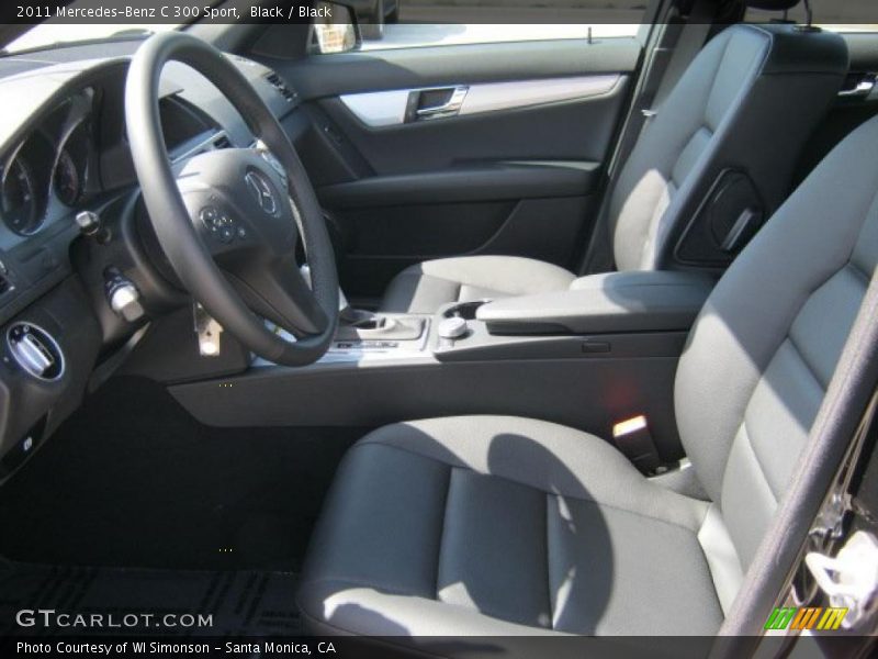 Black / Black 2011 Mercedes-Benz C 300 Sport