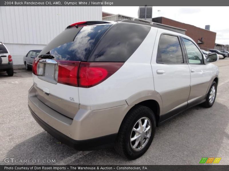 Olympic White / Neutral Beige 2004 Buick Rendezvous CXL AWD