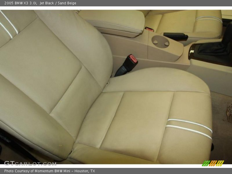Jet Black / Sand Beige 2005 BMW X3 3.0i