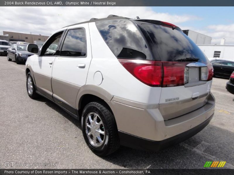 Olympic White / Neutral Beige 2004 Buick Rendezvous CXL AWD