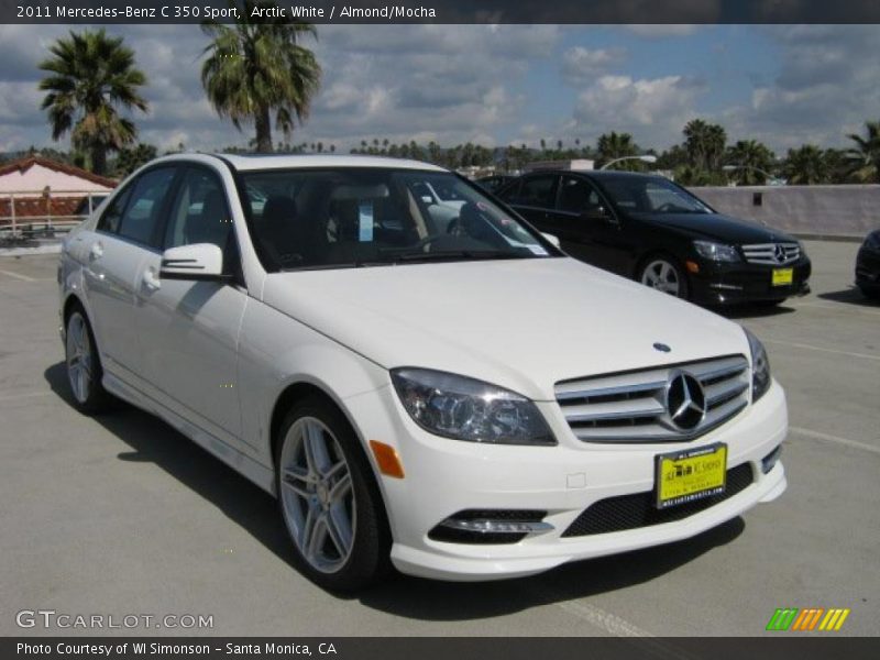 Arctic White / Almond/Mocha 2011 Mercedes-Benz C 350 Sport