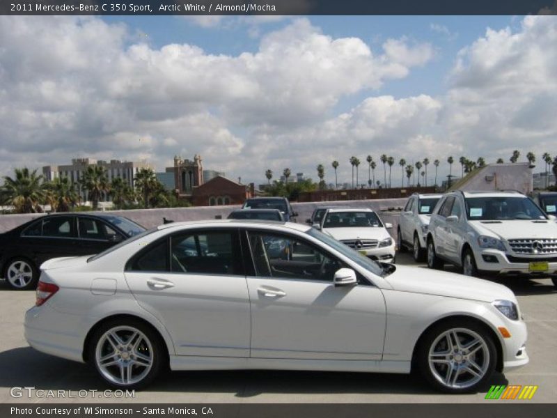 Arctic White / Almond/Mocha 2011 Mercedes-Benz C 350 Sport