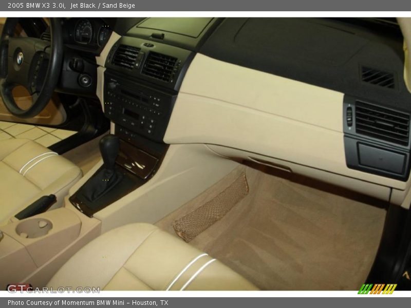 Jet Black / Sand Beige 2005 BMW X3 3.0i