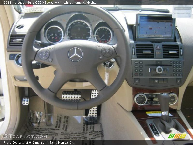 Arctic White / Almond/Mocha 2011 Mercedes-Benz C 350 Sport