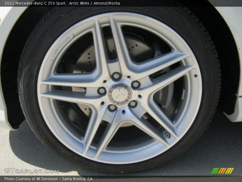 Arctic White / Almond/Mocha 2011 Mercedes-Benz C 350 Sport
