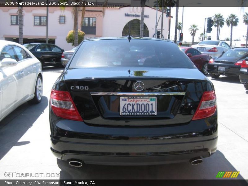 Black / Black 2008 Mercedes-Benz C 300 Sport