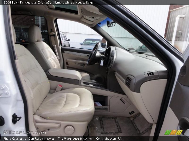Olympic White / Neutral Beige 2004 Buick Rendezvous CXL AWD