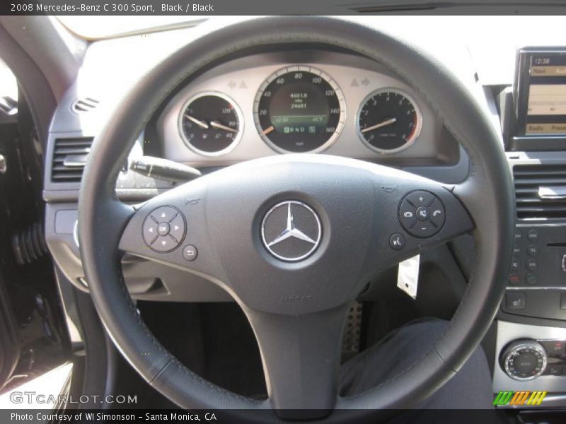 Black / Black 2008 Mercedes-Benz C 300 Sport