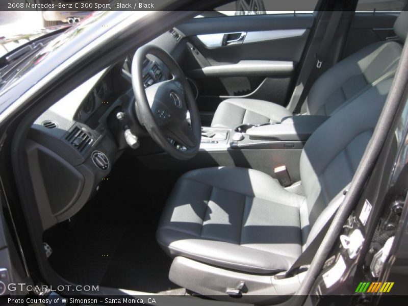 Black / Black 2008 Mercedes-Benz C 300 Sport