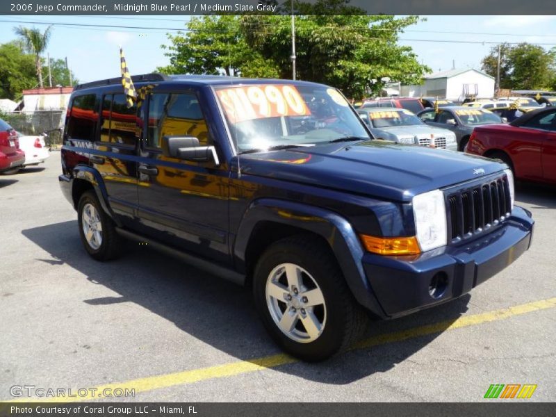 Midnight Blue Pearl / Medium Slate Gray 2006 Jeep Commander