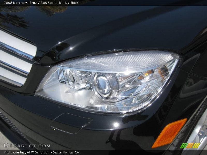 Black / Black 2008 Mercedes-Benz C 300 Sport