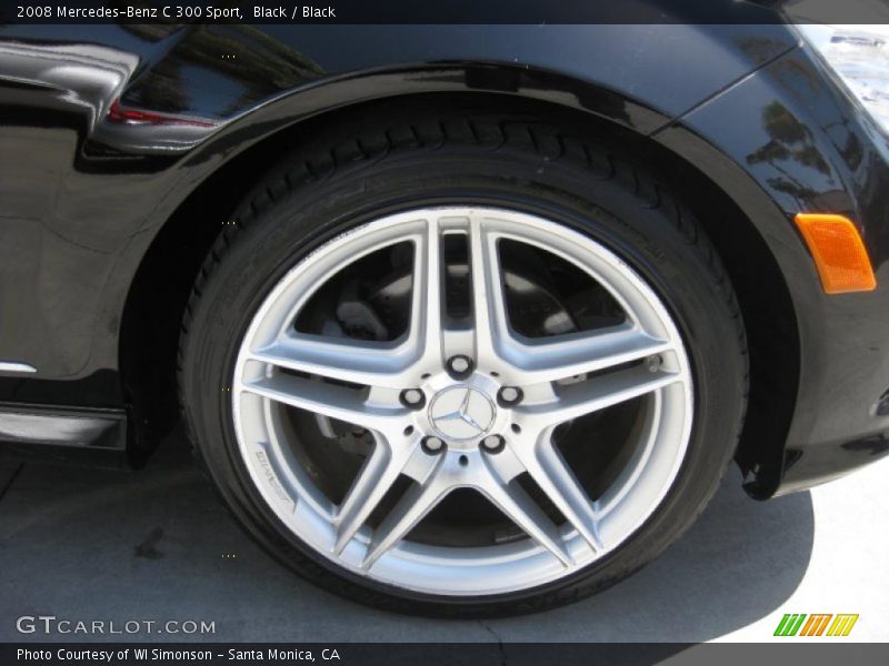 Black / Black 2008 Mercedes-Benz C 300 Sport