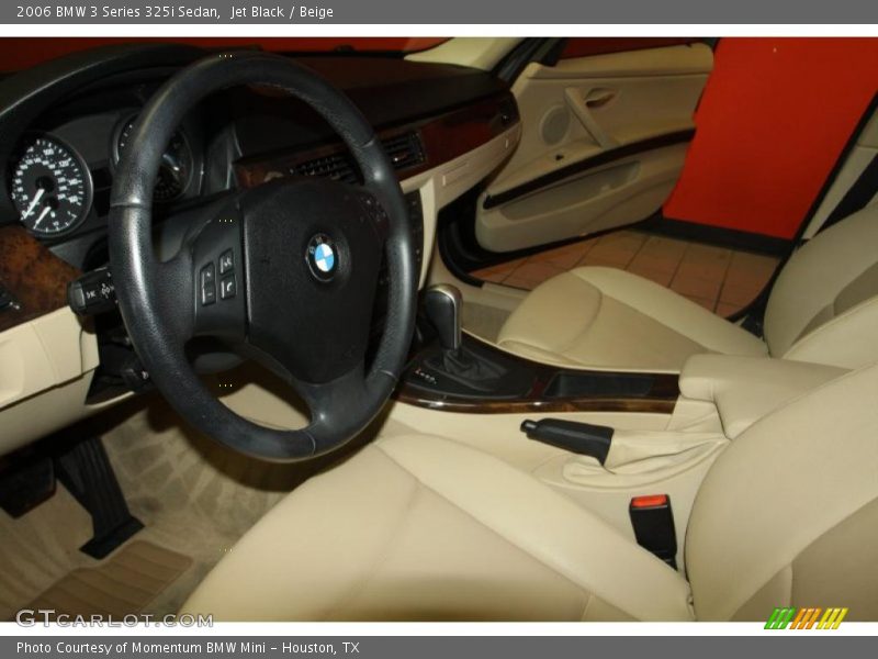 Jet Black / Beige 2006 BMW 3 Series 325i Sedan