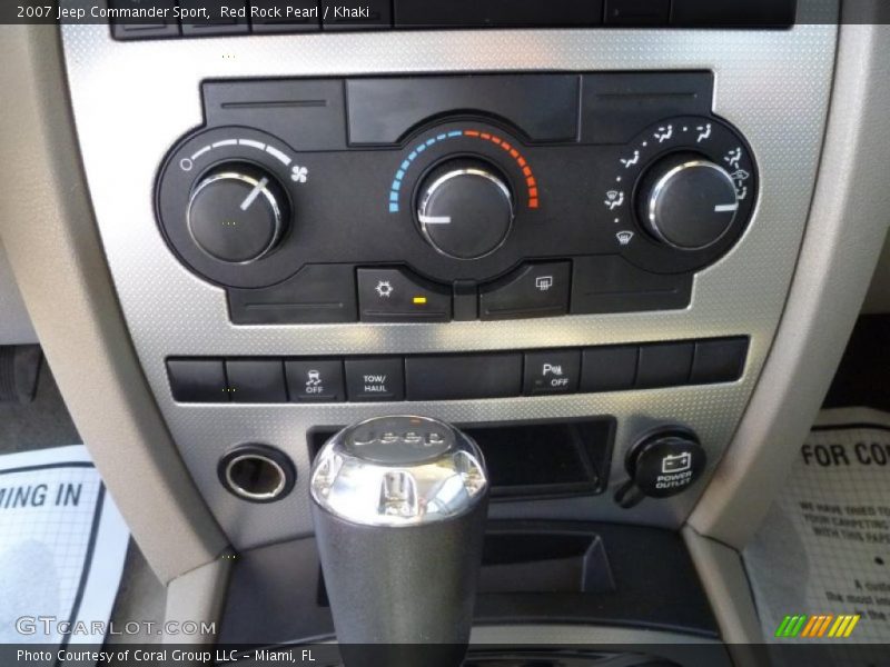 Controls of 2007 Commander Sport