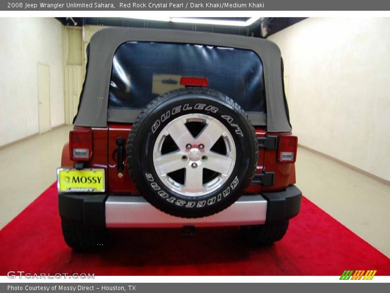 Red Rock Crystal Pearl / Dark Khaki/Medium Khaki 2008 Jeep Wrangler Unlimited Sahara