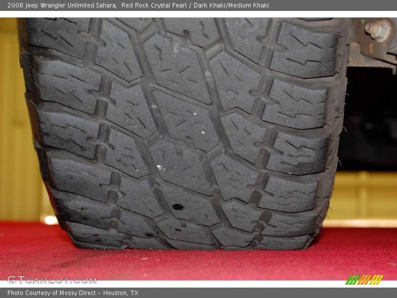 Red Rock Crystal Pearl / Dark Khaki/Medium Khaki 2008 Jeep Wrangler Unlimited Sahara