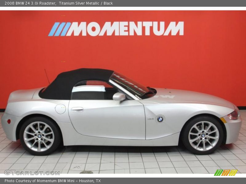 Titanium Silver Metallic / Black 2008 BMW Z4 3.0i Roadster