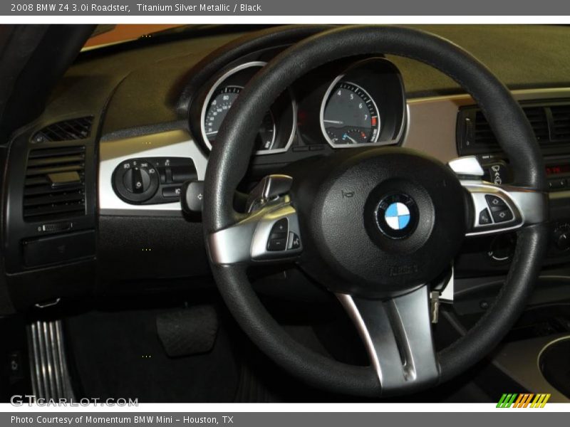 Titanium Silver Metallic / Black 2008 BMW Z4 3.0i Roadster