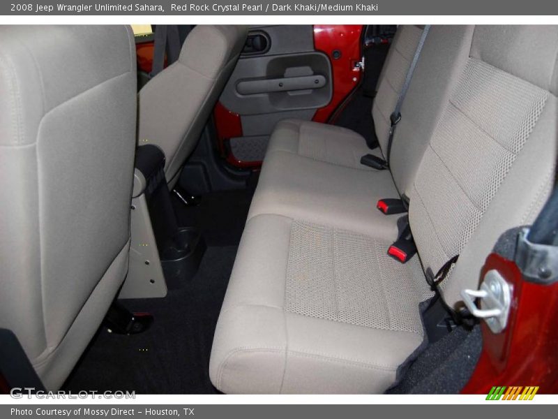 Red Rock Crystal Pearl / Dark Khaki/Medium Khaki 2008 Jeep Wrangler Unlimited Sahara