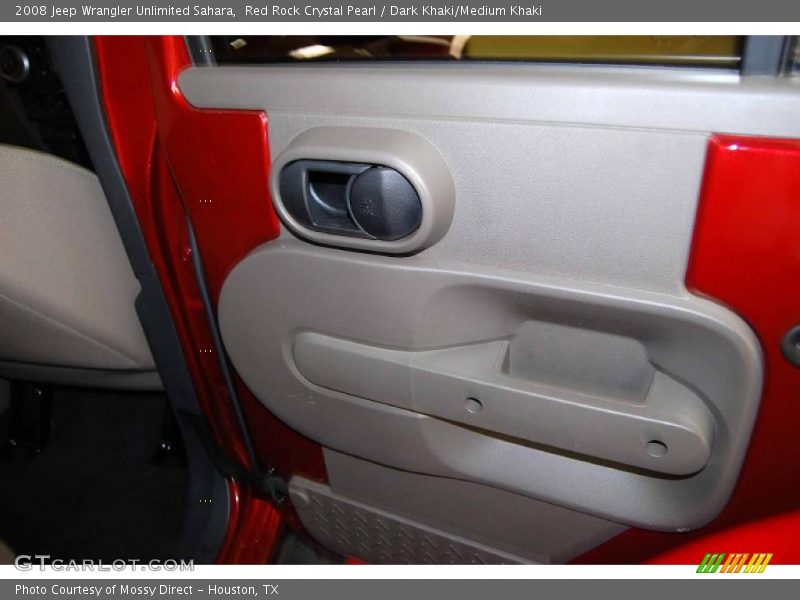 Red Rock Crystal Pearl / Dark Khaki/Medium Khaki 2008 Jeep Wrangler Unlimited Sahara