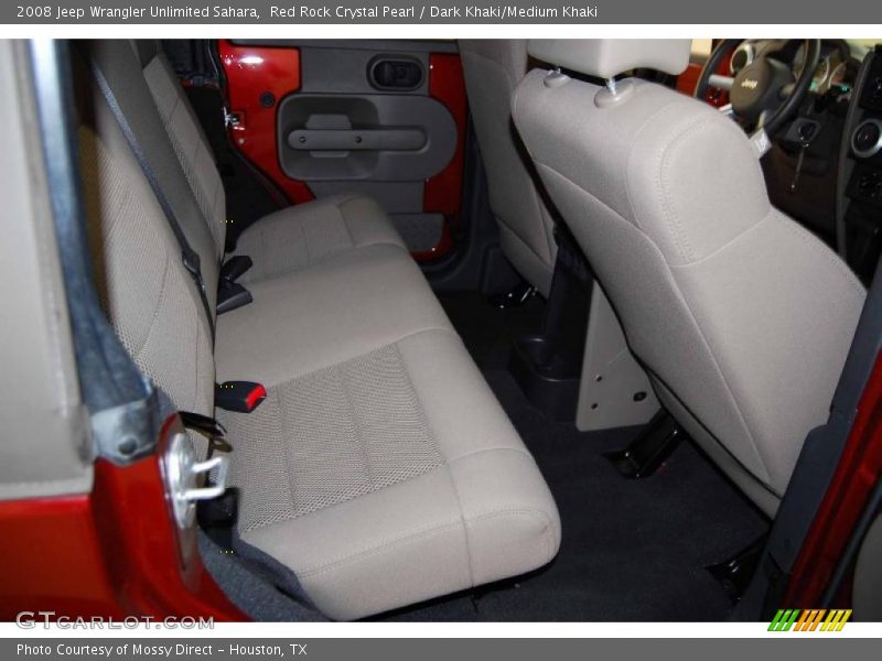 Red Rock Crystal Pearl / Dark Khaki/Medium Khaki 2008 Jeep Wrangler Unlimited Sahara
