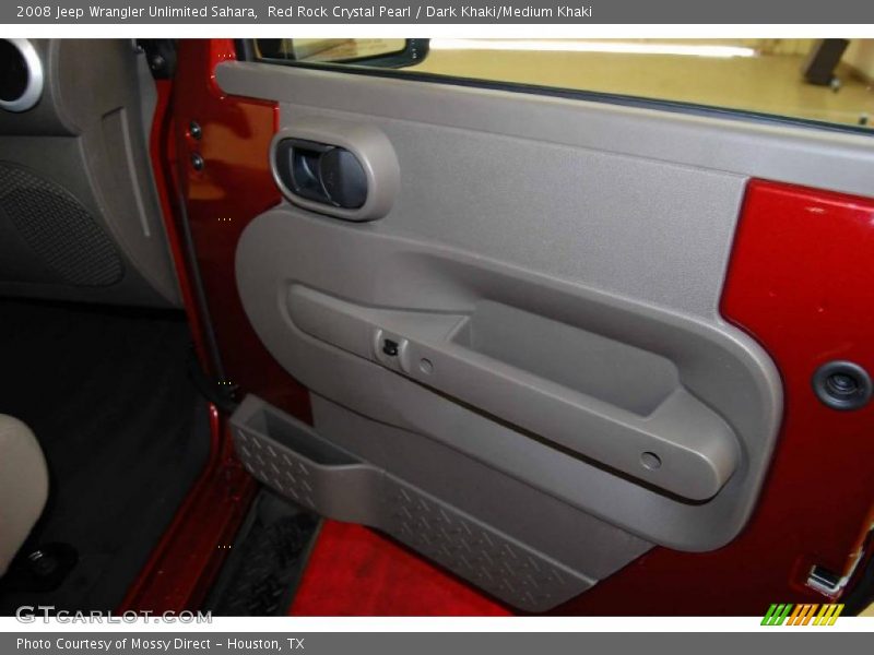 Red Rock Crystal Pearl / Dark Khaki/Medium Khaki 2008 Jeep Wrangler Unlimited Sahara