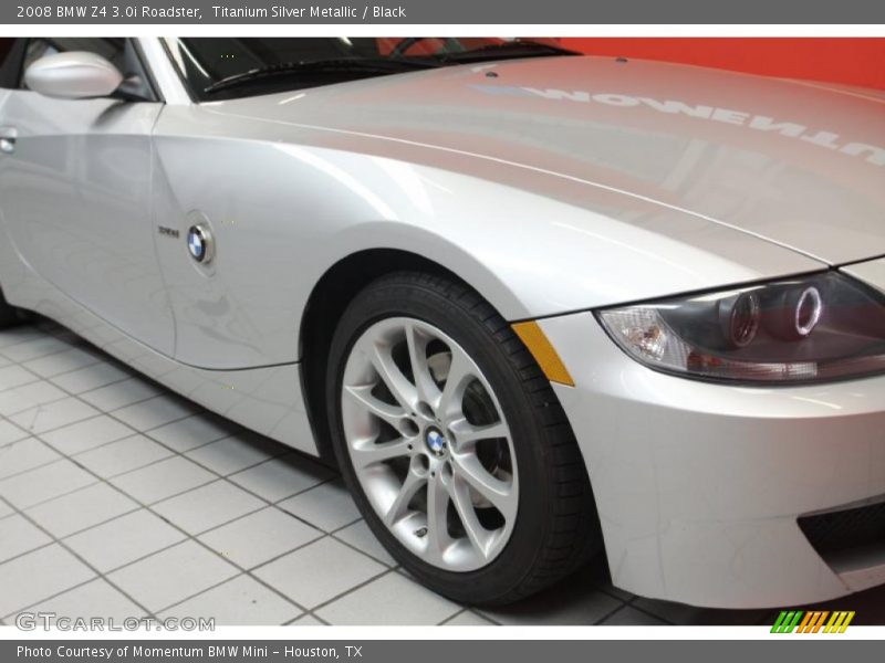 Titanium Silver Metallic / Black 2008 BMW Z4 3.0i Roadster