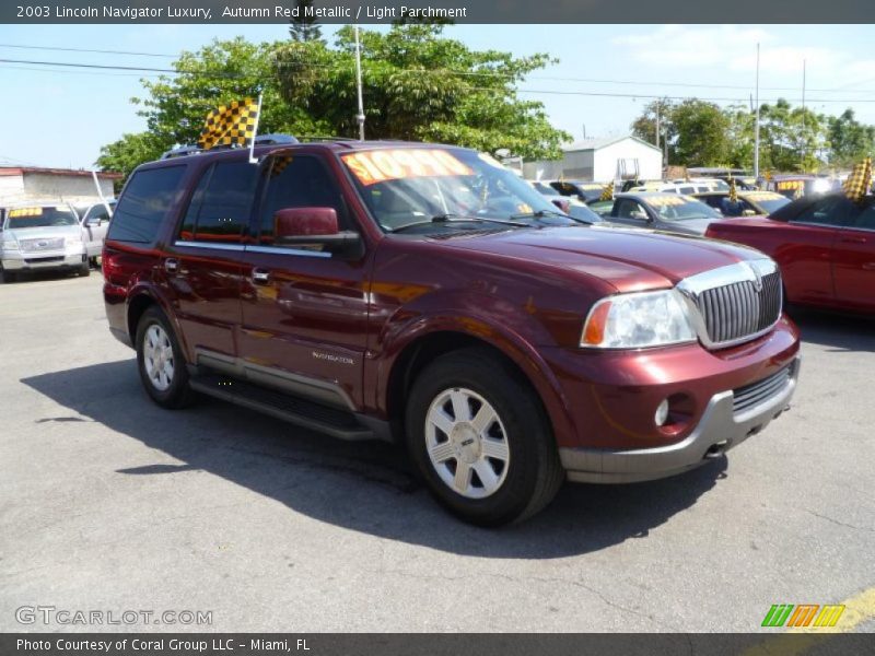 Autumn Red Metallic / Light Parchment 2003 Lincoln Navigator Luxury