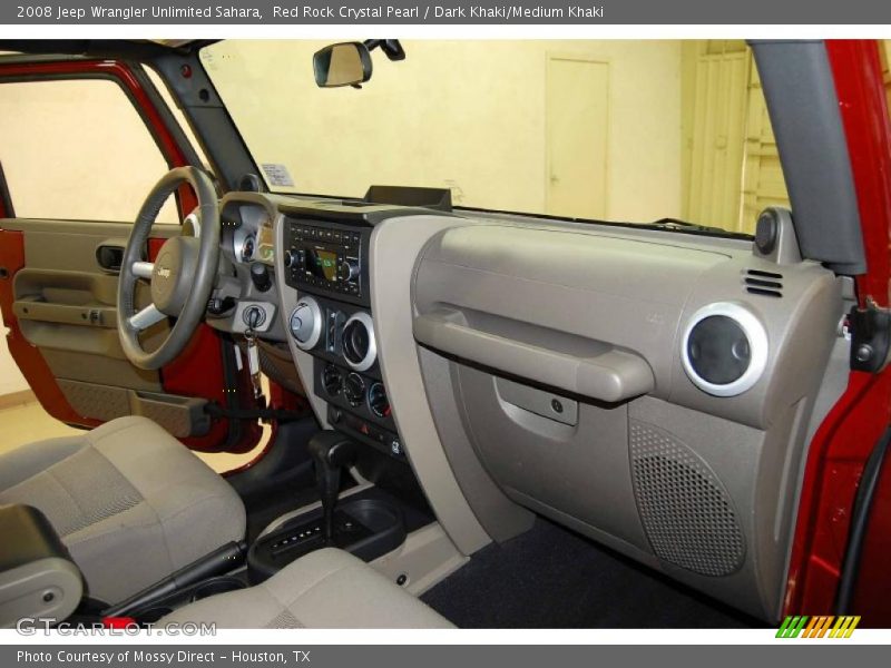 Red Rock Crystal Pearl / Dark Khaki/Medium Khaki 2008 Jeep Wrangler Unlimited Sahara
