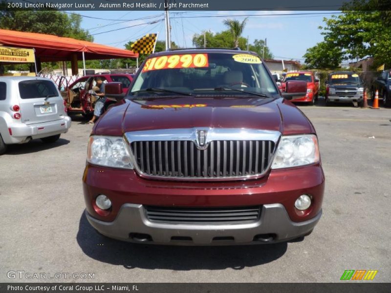 Autumn Red Metallic / Light Parchment 2003 Lincoln Navigator Luxury