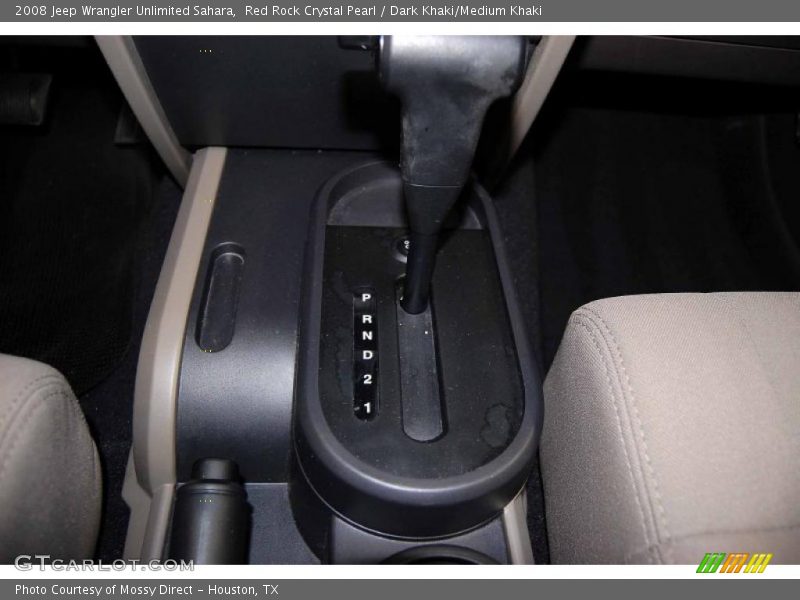 Red Rock Crystal Pearl / Dark Khaki/Medium Khaki 2008 Jeep Wrangler Unlimited Sahara