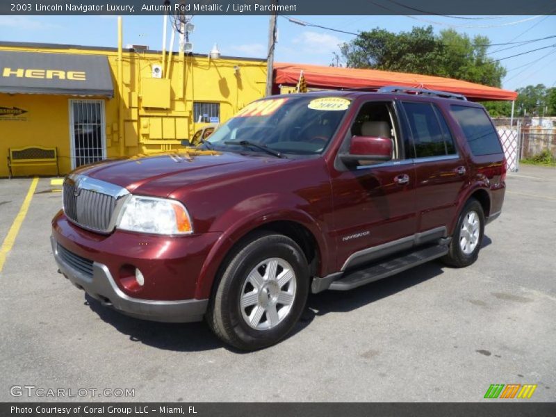 Autumn Red Metallic / Light Parchment 2003 Lincoln Navigator Luxury