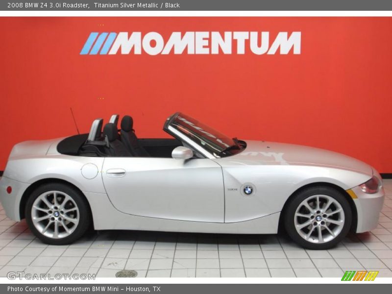Titanium Silver Metallic / Black 2008 BMW Z4 3.0i Roadster