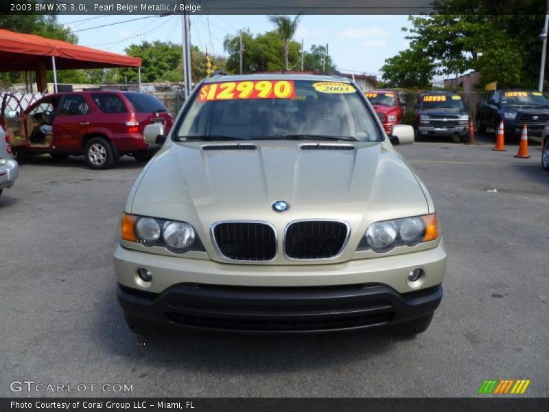 Pearl Beige Metallic / Beige 2003 BMW X5 3.0i