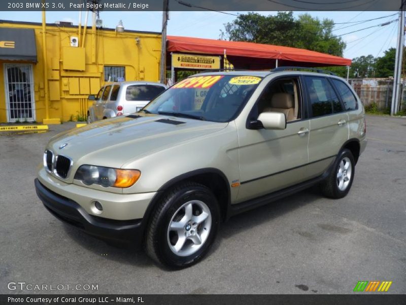 Pearl Beige Metallic / Beige 2003 BMW X5 3.0i