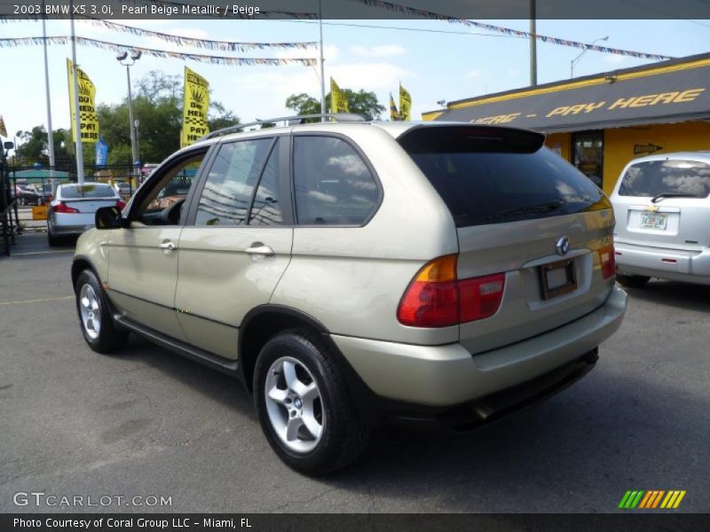 Pearl Beige Metallic / Beige 2003 BMW X5 3.0i